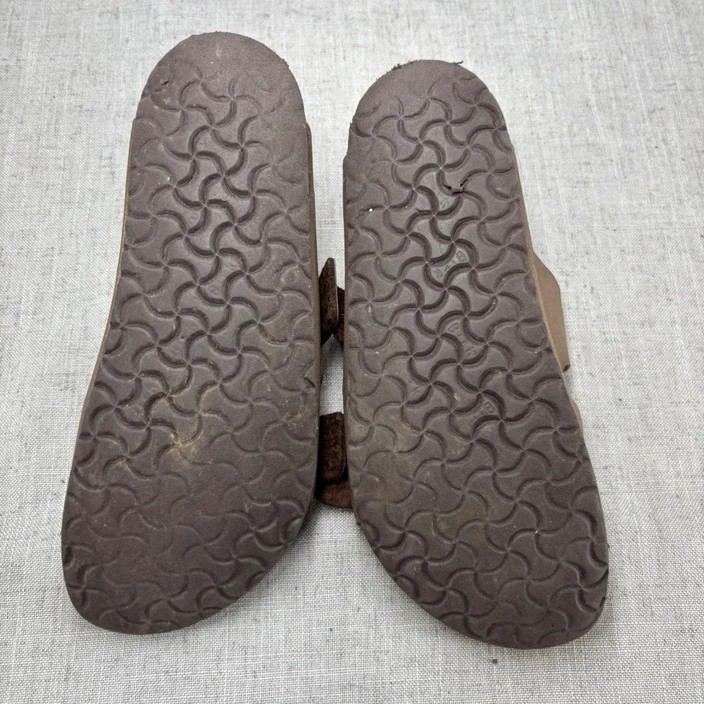 Birkenstock Arizona Kids Mocha Brown Birko-Flor Sandals EU 33 US 2-2.5